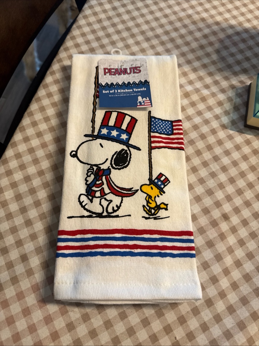 Peanuts Patriotic Snoopy & Woodstock Towel - Red, White, Blue